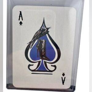 Christian Louboutin Collectors Playing Card Ace Of Spades With Louboutin Case